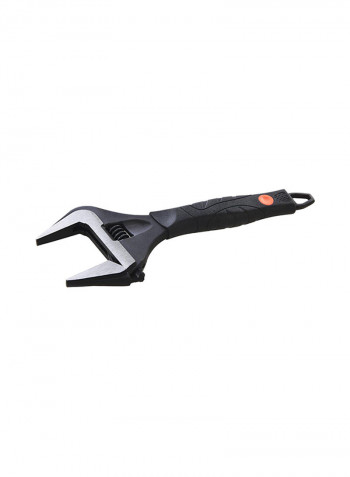 Extra Wide Jaw Adjustable Spanner Black 250millimeter