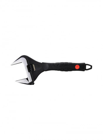 Extra Wide Jaw Adjustable Spanner Black 250millimeter
