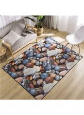 Stone Pattern Floor Mat Multicolour 120x160centimeter
