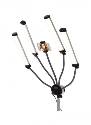 FX-800II Four-Arm LED Video Lamp Black/Grey/White
