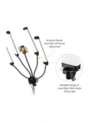 FX-800II Four-Arm LED Video Lamp Black/Grey/White