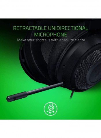 Ultimate RGB USB Over-Ear Gaming Headset Black/Green