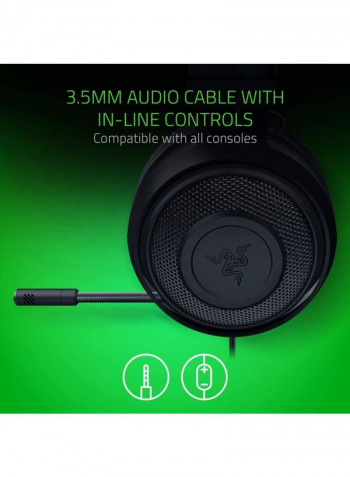 Ultimate RGB USB Over-Ear Gaming Headset Black/Green