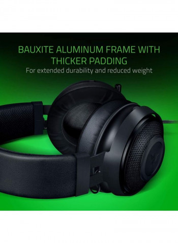 Ultimate RGB USB Over-Ear Gaming Headset Black/Green