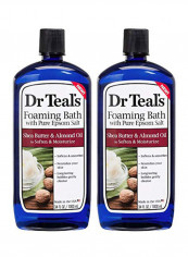 2-Piece Epsom Salt Foaming Bath Solution Multicolour 34ounce
