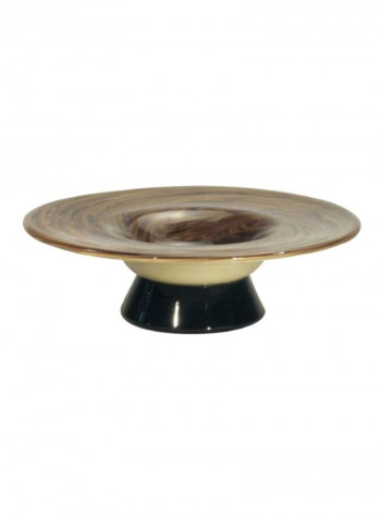 Felipe Decorative Bowl Brown/Black 12x12x3inch