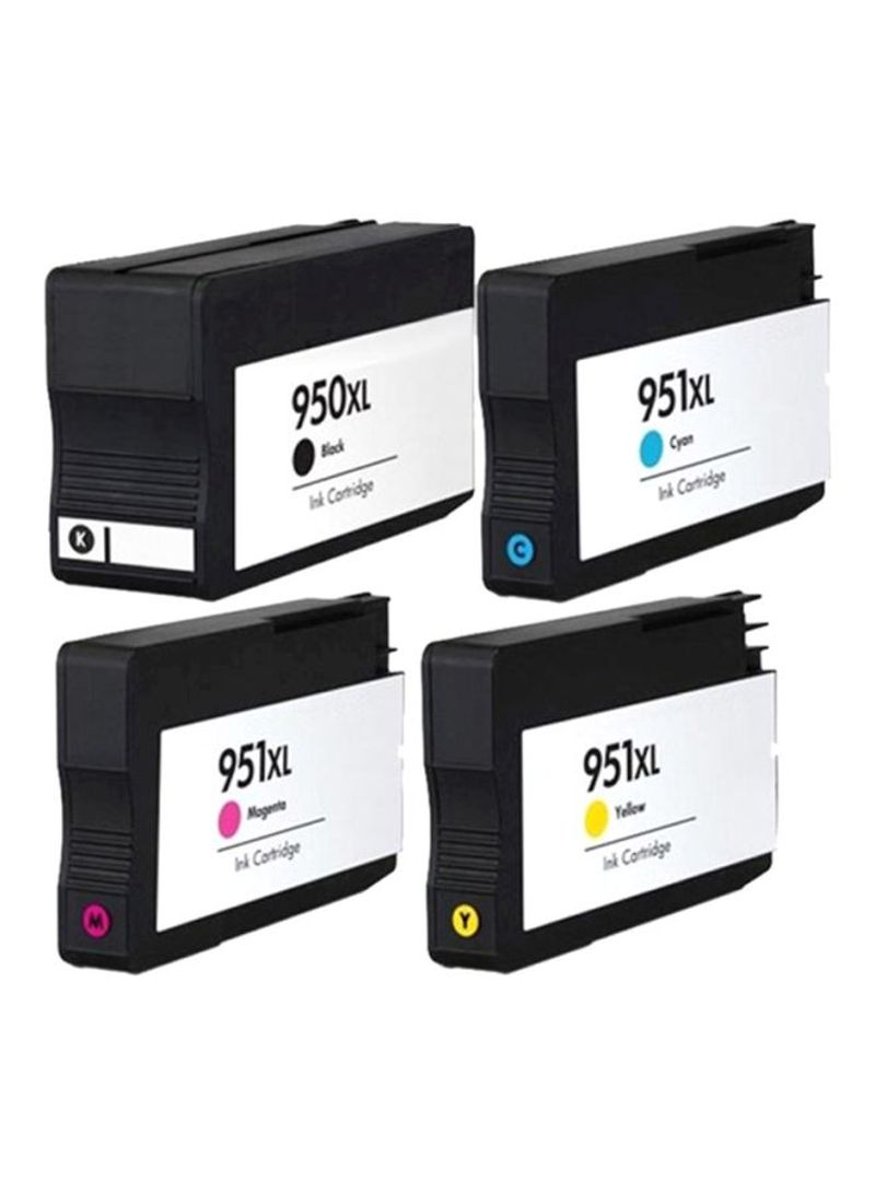 4-Piece 950XL Inkjet Printer Cartridge Set Multicolour