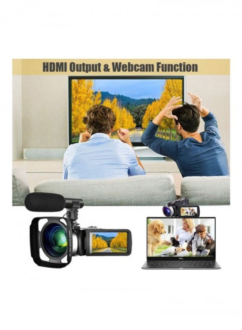 Vlogging Camera For Youtube Full HD YDU-01 Black