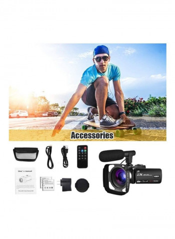 Vlogging Camera For Youtube Full HD YDU-01 Black