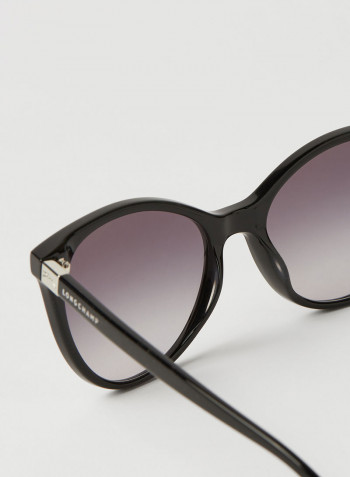 Women's Full Rim Acetate Modified Rectangle Sunglasses - Lens Size: 54 mm