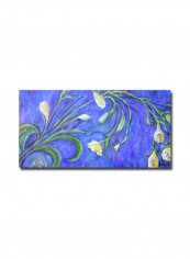 Yellow Tulips Canvas Wall Art Multicolour 16 x 32inch