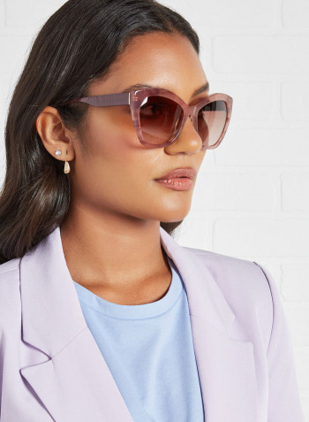 Women's Full Rim Acetate Cat Eye Sunglasses - Lens Size: 56 mm