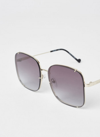 Women's Full Rim Metal Square Sunglasses - Lens Size: 58 mm