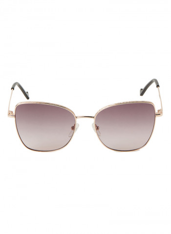 Women's Full Rim Metal Tea Cup Sunglasses - Lens Size: 55 mm