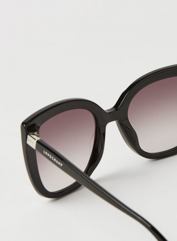 Women's Full Rim Acetate Modified Rectangle Sunglasses - Lens Size: 53 mm