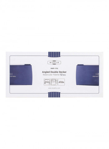 Angled Double Decker Watercolour Palette Purple