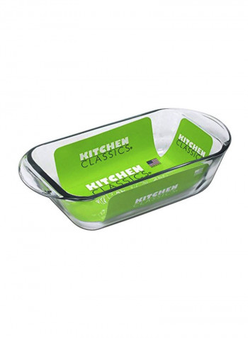 Glass Loaf Baking Dish Clear 11.5x5.5x3inch