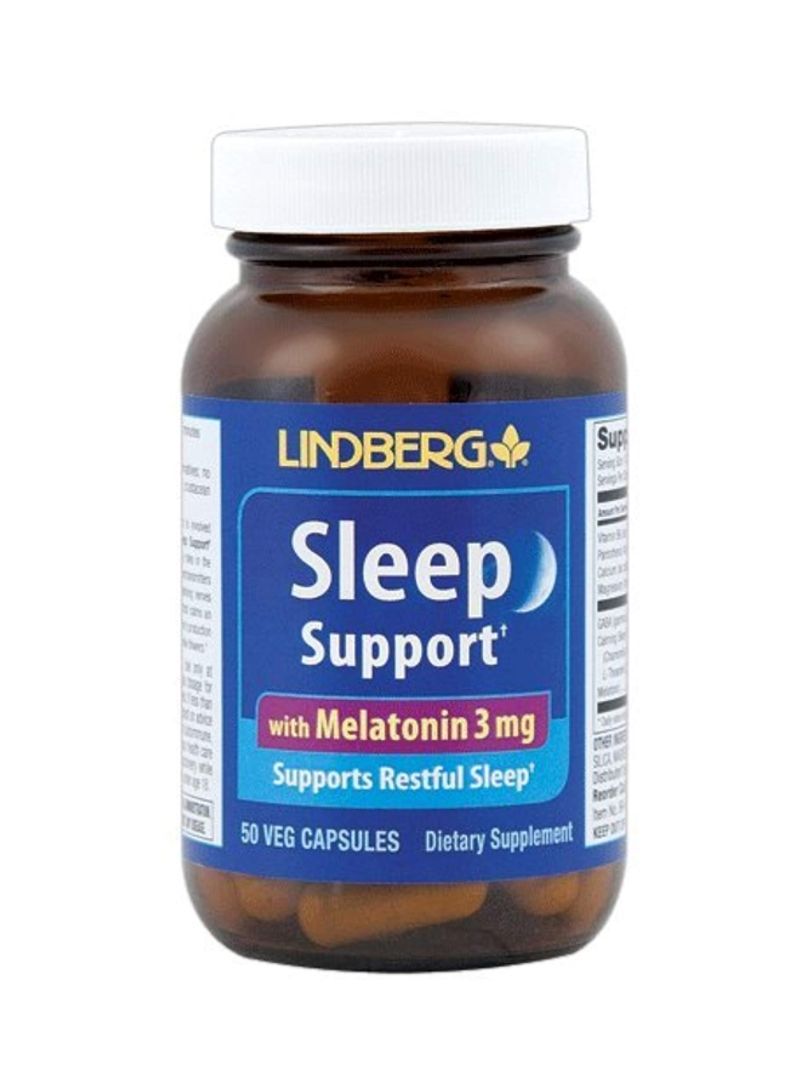 Sleep Support With Melatonin - 50 Veg Capsules