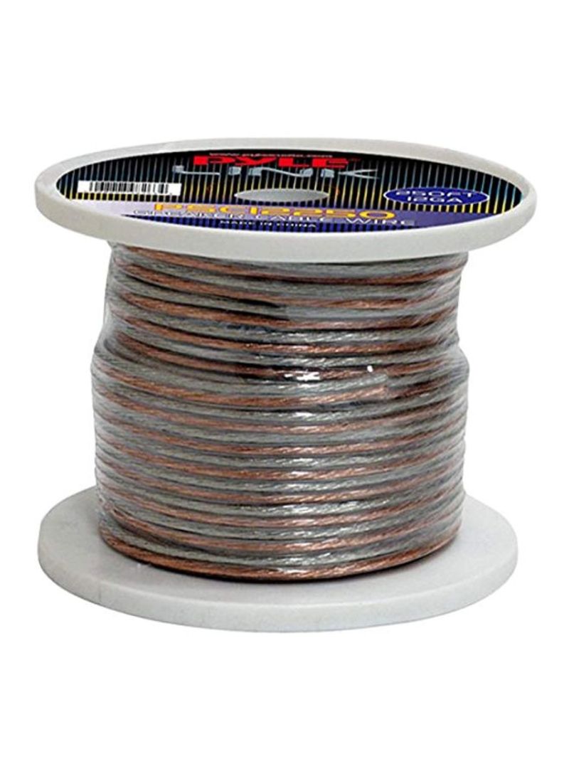12-Gauge Spool Speaker Zip Wire 250feet Silver/Brown
