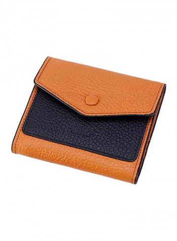 Leather RFID Protective Wallet Natural Light Brown/Black