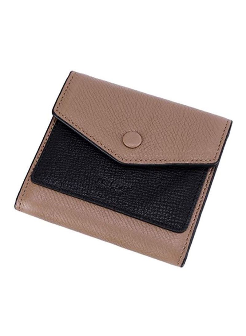 Leather RFID Protective Wallet Black/Brown