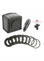 Remote Control Portable Mobile Phone Teleprompter Black