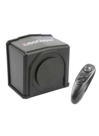 Remote Control Portable Mobile Phone Teleprompter Black