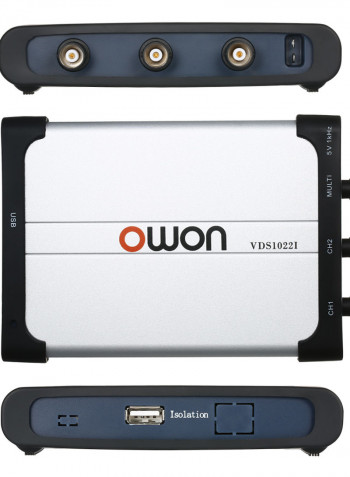 Dual Channel Digital Storage Virtual Oscilloscope multicolor 24.70X7.30X15.20cm