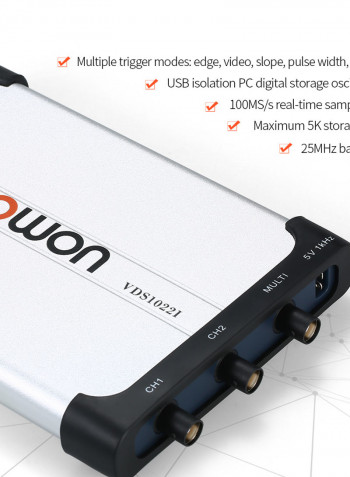 Dual Channel Digital Storage Virtual Oscilloscope multicolor 24.70X7.30X15.20cm