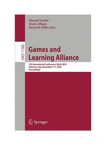 Games And Learning Alliance Paperback English