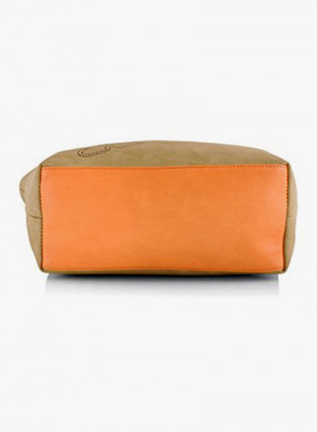 Polyester Blend Shoulder Bag Orange