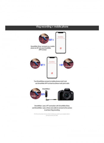 Smart Mike Wireless Bluetooth Microphone C11310B-V Black