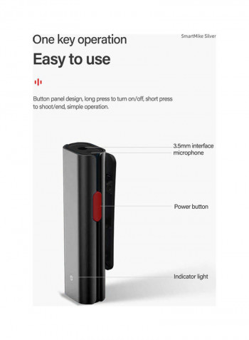 Smart Mike Wireless Bluetooth Microphone C11310B-V Black