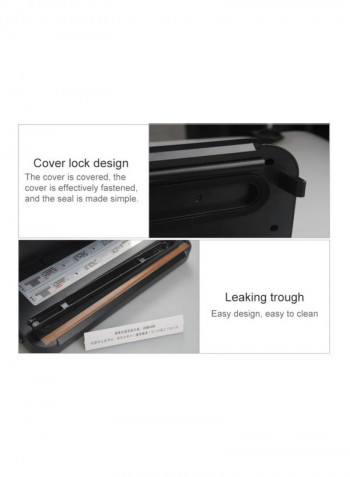 Vacuum Suction Sealer Black/Orange 40x15x7centimeter