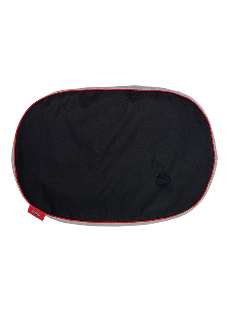 Olympe Dog Bedding Cushion Black/Grey/Red M
