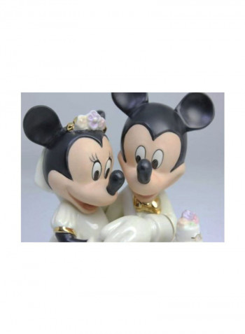 Minnie's Dream Wedding Cake Figurine White/Beige/Black 6.5x4x5.8inch