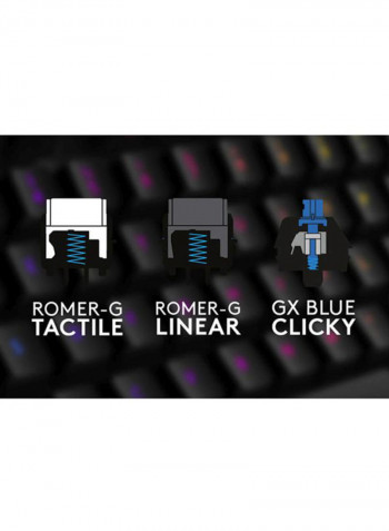 Lightsync RGB Mechanical Gaming Keyboard 13.2x44.5x3.55cm Black