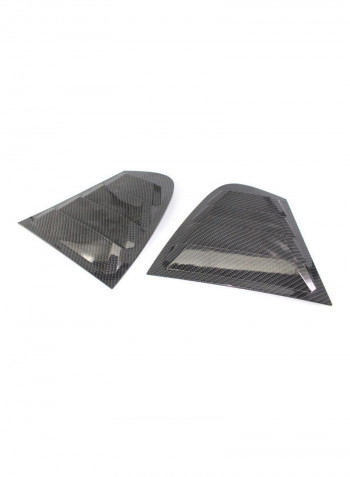 Black Vent Side Window Louver Cover