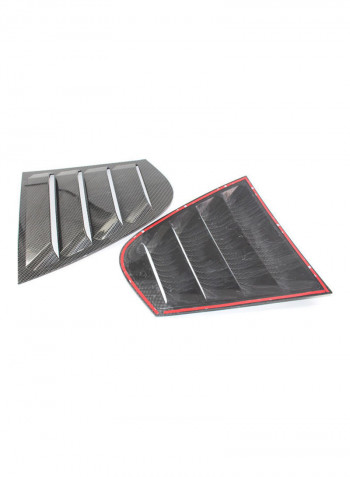 Black Vent Side Window Louver Cover