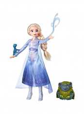 3-Piece Elsa Fashion Doll With Pabbie And Salamander Figure Set 35.56cm
