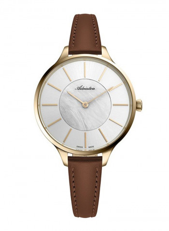 Women's Leather Analog Wrist Watch A3633.121FQ