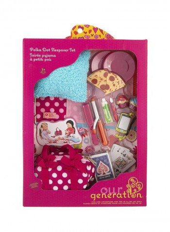 Sleepover Set with Sleeping Bag For Dolls