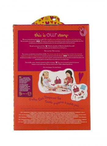 Sleepover Set with Sleeping Bag For Dolls