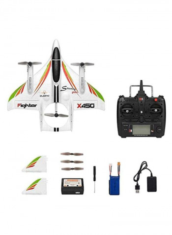 RC 6-Channel Brushless Plane With Remote Control And Accessory