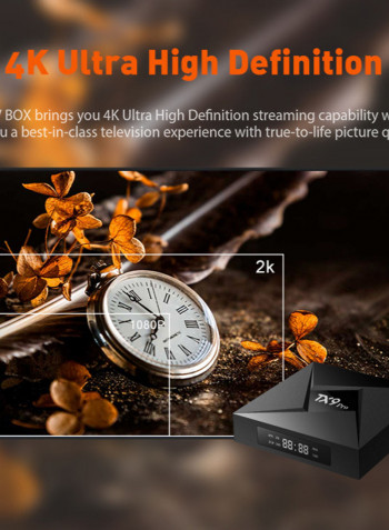 TX9 Pro Android HD Media Player Set Top Box V3487 Black