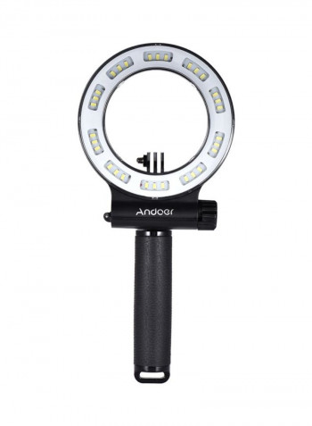 LED Waterproof Diving Fill Light 6.5centimeter White/Black