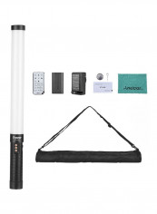 Portable Handheld LED Tube Light 56x4.5centimeter Black/White