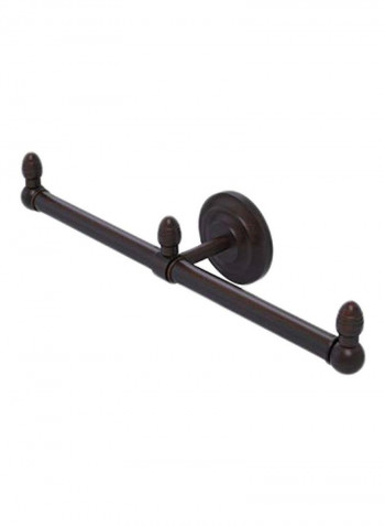 Que New Collection 2-Arm Towel Holder Brown 15.5inch