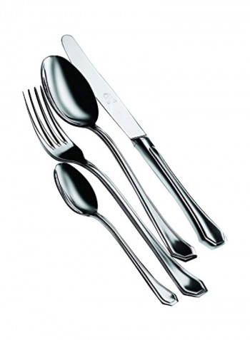 5-Piece Cutlery Set Silver 9.8x1.3x2.9inch