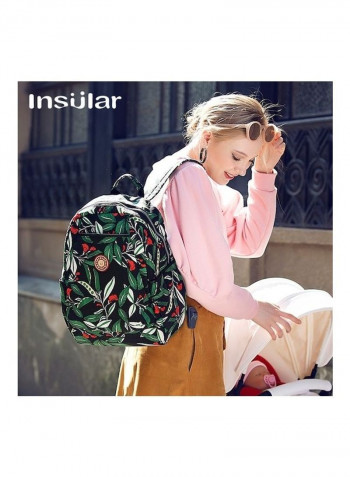 Floral Print Diaper Bag